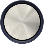 Stainless steel thermal tumbler with push-button opening, 350 ml third front view