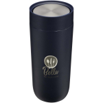 Stainless steel thermal tumbler with push-button opening, 350 ml pad printing view