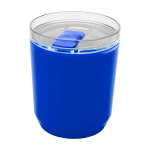Recycled plastic thermal tumbler with simple design, 180 ml blue colour