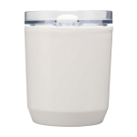 Recycled plastic thermal tumbler with simple design, 180 ml white colour