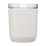 Recycled plastic thermal tumbler with simple design, 180 ml white colour