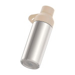 Bottle made from recycled materials with cup, 620 ml, Ocean Bottle sand colour
