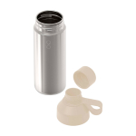 Bottle made from recycled materials with cup, 620 ml, Ocean Bottle sand colour fourth view