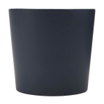 Ceramic mug with matte finish and square-shaped handle, 370 ml navy-blue colour