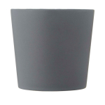 Ceramic mug with matte finish and square-shaped handle, 370 ml