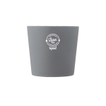 Ceramic mug with matte finish and square-shaped handle, 370 ml
