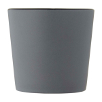 Ceramic mug with matte finish and square-shaped handle, 370 ml