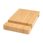Bamboo stand for electronic devices with two angles wood colour
