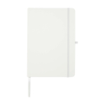 Recycled paper notebook with hard cover, A5, ruled pages white colour