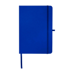 Recycled paper notebook with hard cover, A5, ruled pages royal blue colour
