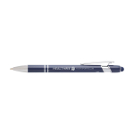 Recycled aluminium pen with silver finish, black ink navy-blue colour