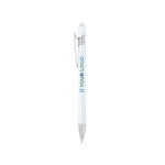 Recycled aluminium pen with silver finish, black ink