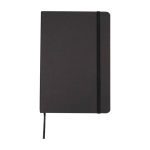 Hardcover notebook with stone paper, A5, ruled pages black colour