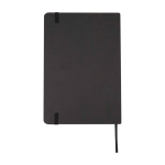Hardcover notebook with stone paper, A5, ruled pages black colour