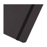 Hardcover notebook with stone paper, A5, ruled pages black colour