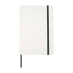 Hardcover notebook with stone paper, A5, ruled pages white colour