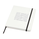 Hardcover notebook with stone paper, A5, ruled pages white colour