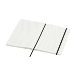 Hardcover notebook with stone paper, A5, ruled pages white colour