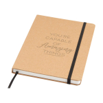 Hardcover notebook with stone paper, A5, ruled pages