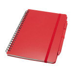 Hardcover notebook made from recycled plastic, A5, ruled pages