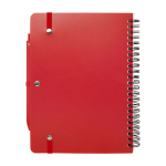 Hardcover notebook made from recycled plastic, A5, ruled pages