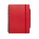 Hardcover notebook made from recycled plastic, A5, ruled pages