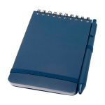 Recycled plastic ocean-cover notebook, A6, ruled pages navy-blue colour