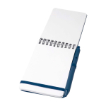 Recycled plastic ocean-cover notebook, A6, ruled pages navy-blue colour