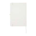 Notebook with rounded corners and soft cover, A5, ruled pages white colour