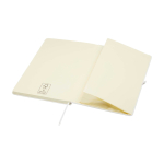 Notebook with rounded corners and soft cover, A5, ruled pages white colour