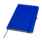 Notebook with rounded corners and soft cover, A5, ruled pages royal blue colour