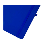 Notebook with rounded corners and soft cover, A5, ruled pages royal blue colour