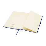 Notebook with rounded corners and soft cover, A5, ruled pages royal blue colour
