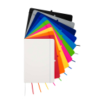 Notebook with rounded corners and soft cover, A5, ruled pages royal blue colour