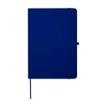 Notebook with rounded corners and soft cover, A5, ruled pages navy-blue colour