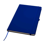 Notebook with rounded corners and soft cover, A5, ruled pages navy-blue colour