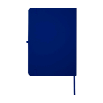 Notebook with rounded corners and soft cover, A5, ruled pages navy-blue colour