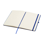 Notebook with rounded corners and soft cover, A5, ruled pages navy-blue colour