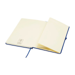 Notebook with rounded corners and soft cover, A5, ruled pages navy-blue colour