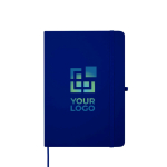 Notebook with rounded corners and soft cover, A5, ruled pages