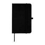 Hardcover notebook with soft-touch cover, A6, ruled pages black colour