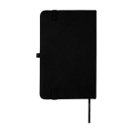 Hardcover notebook with soft-touch cover, A6, ruled pages black colour