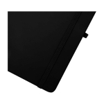 Hardcover notebook with soft-touch cover, A6, ruled pages black colour