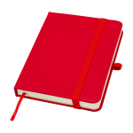 Hardcover notebook with soft-touch cover, A6, ruled pages red colour