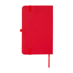 Hardcover notebook with soft-touch cover, A6, ruled pages red colour
