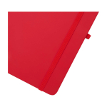 Hardcover notebook with soft-touch cover, A6, ruled pages red colour
