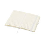 Hardcover notebook with soft-touch cover, A6, ruled pages white colour