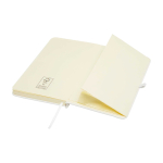 Hardcover notebook with soft-touch cover, A6, ruled pages white colour