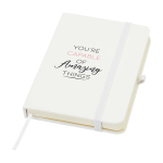 Hardcover notebook with soft-touch cover, A6, ruled pages white colour