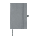 Hardcover notebook with soft-touch cover, A6, ruled pages grey colour